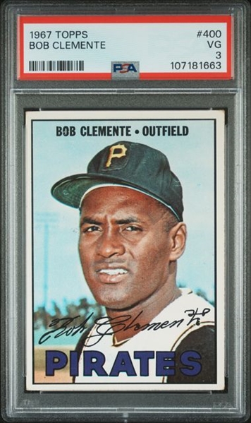 1967 Topps Roberto Clemente #400 PSA 3